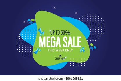 Sale banner template design,Super Sale end of season special offer banner. vector illustrations.