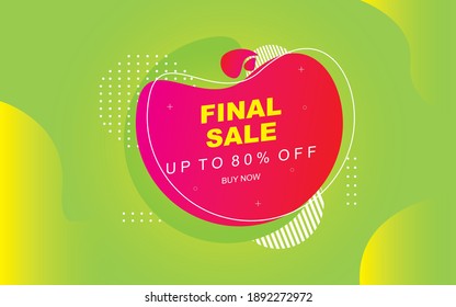 Sale banner template design,Super Sale end of season special offer banner. vector illustrations.