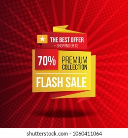 Sale banner template design.Vector illustration.