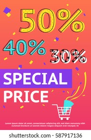 Sale banner template design.Vector illustration.