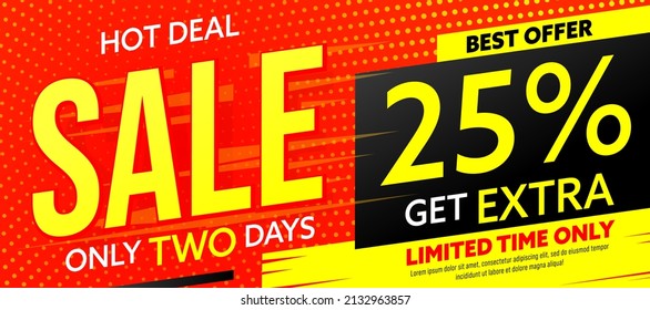 Sale Banner Template with Discount offer
