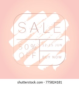Sale banner template. Editable vector illustration