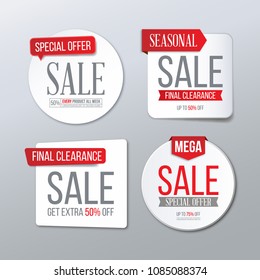 Sale banner template. Final clearance, seasonal label.