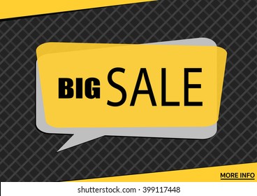 sale banner template flat style design