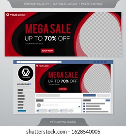 sale banner template with minimalist concept and modern layout design use for web banner and promotion kit ads