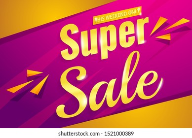 sale banner template modern design