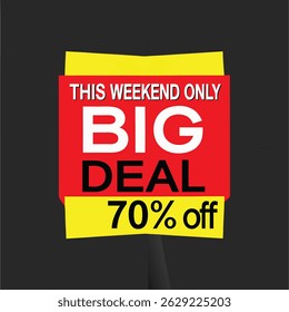 Sale banner template new offer big offer fifty percent discount sale banner template concept