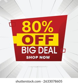 Sale banner template new offer big offer discount sale banner template concept