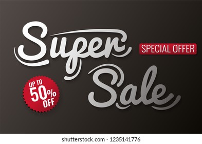 Sale banner template purple. Vector  illustration