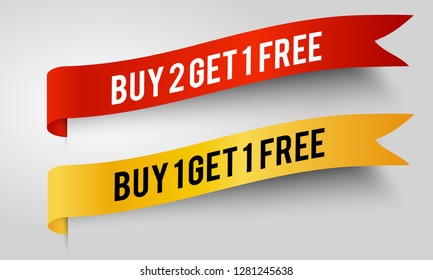 sale banner template ribbon design