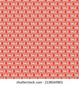 Sale banner template, seamless pattern. Seasonal holiday sale
