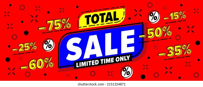 Sale Banner Template with Total Sale offer