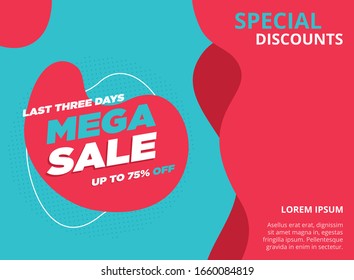 Diseño vectorial de plantilla de banner de venta