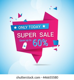 sale banner template  vector design.