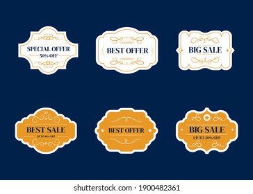Sale banner templates design. Special offer tags. Super sale discounts. Flash sale discount. Mega offer. Big Sale. Special discount. Discount tag vector