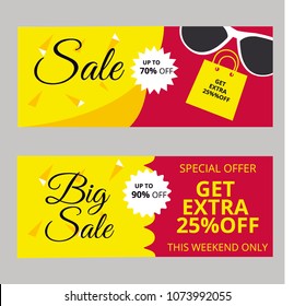 sale banner vector 