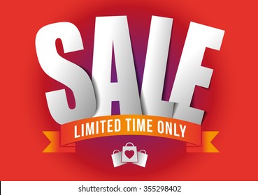 Sale Banner. Vector