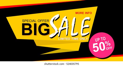 sale banner vector