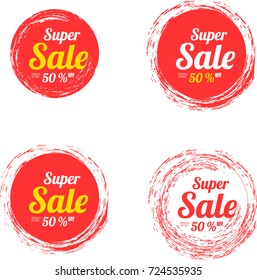 Sale banner vector collection. 
