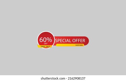 Plantilla de diseño de vectores de pancarta de venta
