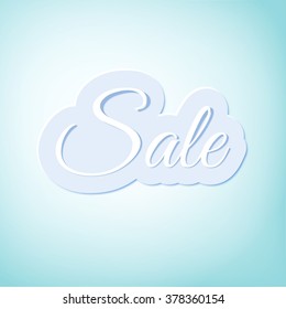 Sale banner. Vector illustration