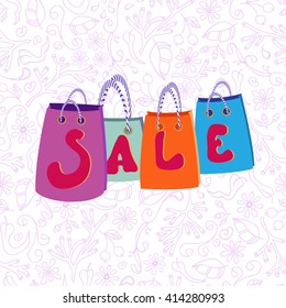 Sale Banner. Vector Illustration.