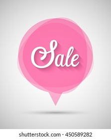 Sale Banner. Vector illustration.