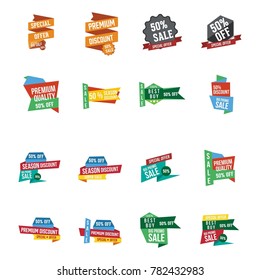 sale banner vector illustration discon 
