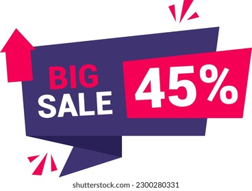 Sale Banner Vector Illustration, Discount, Sale, Elements, Special Offer, Big Sale, Mega Sale
