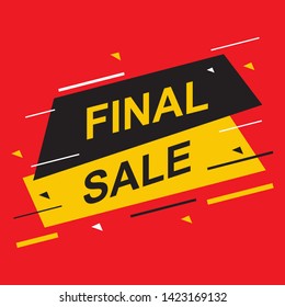 Sale banner. Vector illustration modern template design for web