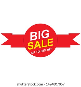 Sale banner. Vector illustration modern template design for web