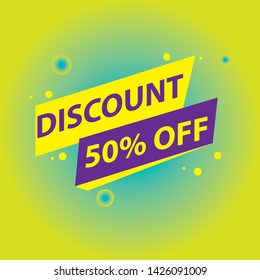 Sale banner. Vector illustration modern template design for web 