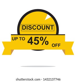Sale banner. Vector illustration modern template design for web