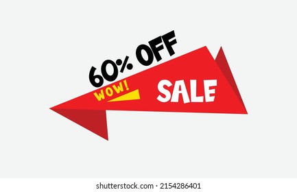 Diseño del logotipo vectorial de la pancarta de venta
