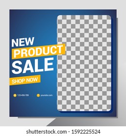Sale Banner Web Social Media Template. EPS 10