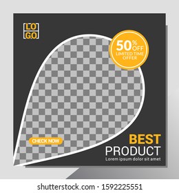 Sale Banner Web Social Media Template. EPS 10