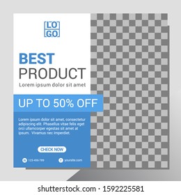 Sale Banner Web Social Media Template. EPS 10