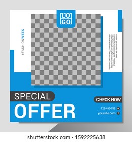 Sale Banner Web Social Media Template. EPS 10