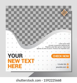 Sale Banner Web Social Media Template. EPS 10