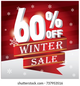 Sale Banner. Winter Sale Banner.