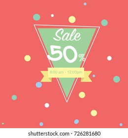 Sale banner,badge label lettering,vector illustration