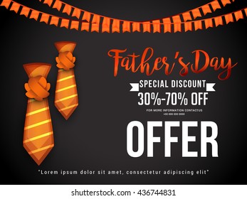 Sale Banner,poster or flyer of happy father's day.