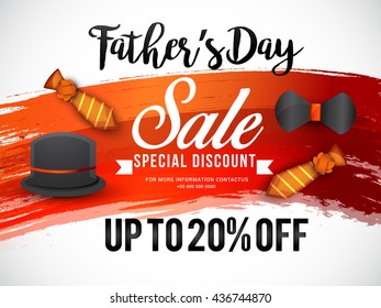 Sale Banner,poster or flyer of happy father's day.