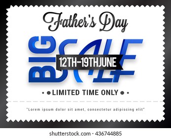 Sale Banner,poster or flyer of happy father's day.