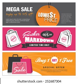 Sale banners design