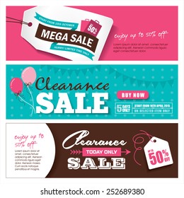 Sale banners design