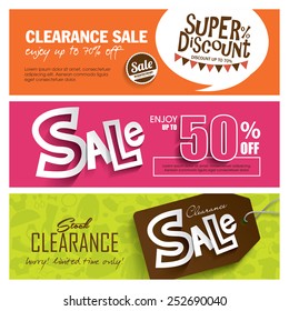 Sale banners design