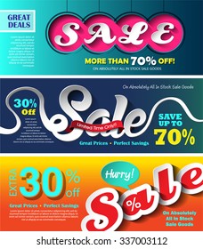 Sale banners design