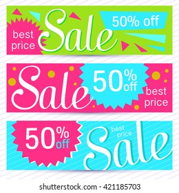 Sale banners design