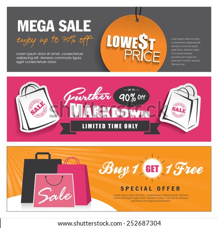 Sale banners design